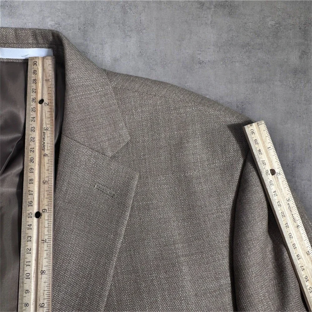 RALPH LAUREN Mens Blazer Sport Coat Two Button Suit Jacket Brown/Tan 43R